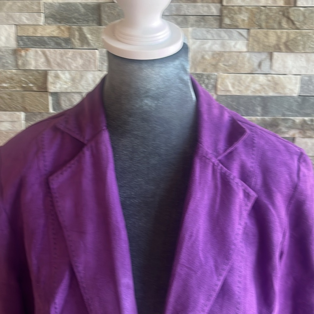 Notations Purple Blazer for Men - Picture 2 of 9